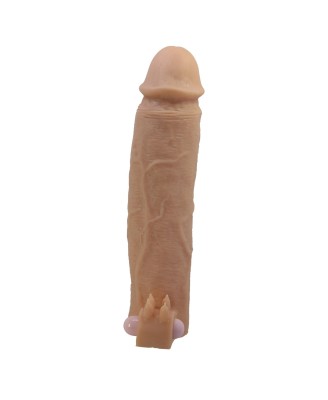 Pretty Love Xerxes – Penis Sleeve with Vibrating Ring, Flesh Color, 22 cm
