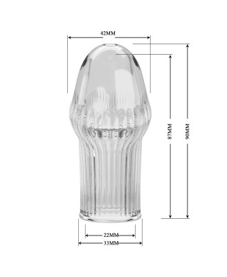 Pretty Love Huel Penis Sleeve (Clear)