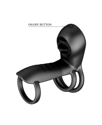 PRETTY LOVE - VIBRATING PENIS SLING Jammy, 12 vibration functions 12 licking settings Memory function