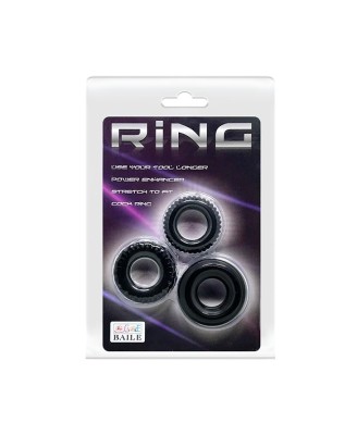 BAILE- THREE COCK RINGS SETS