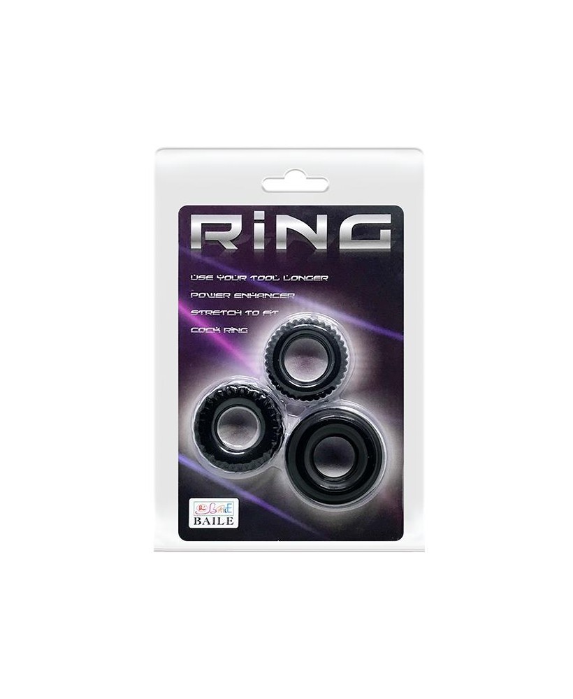BAILE- THREE COCK RINGS SETS