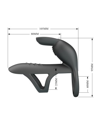 VIBRATING PENIS SLEEVE MATTY, 7 vibration functions Memory function
