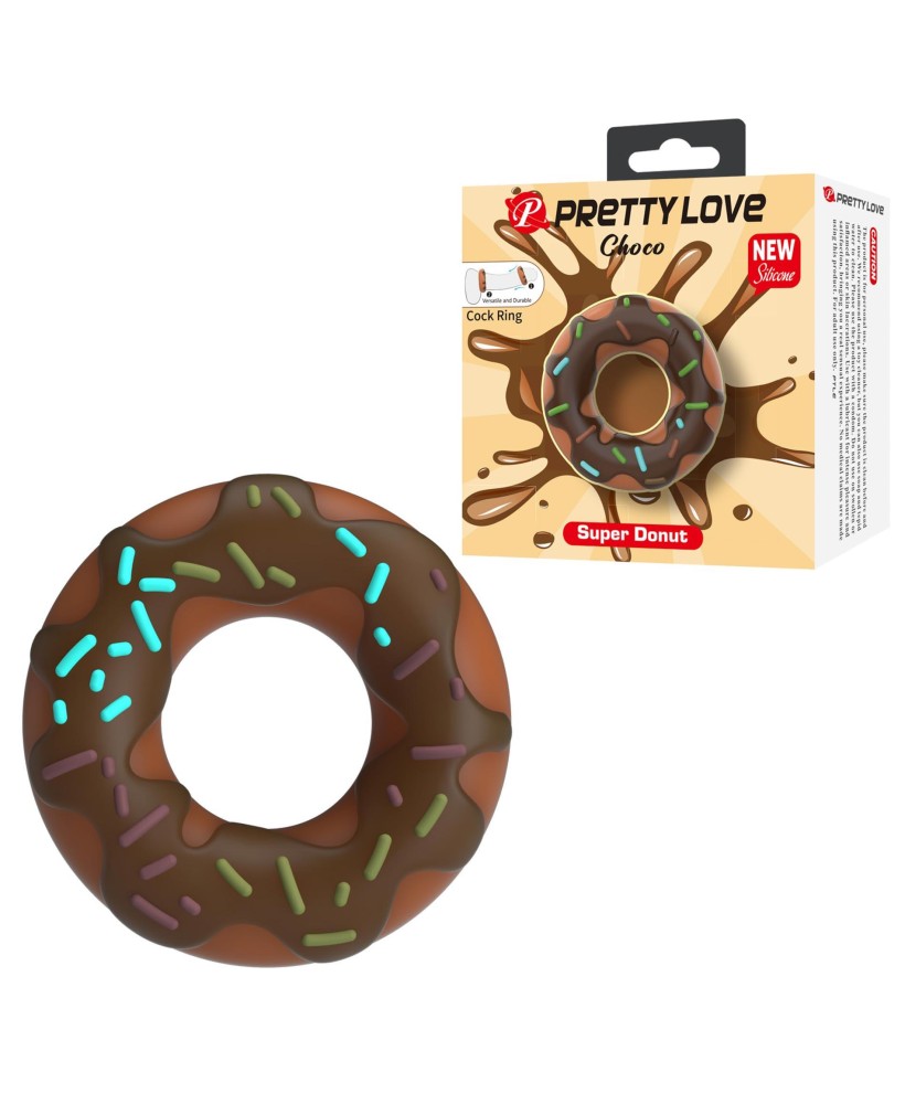 Pretty Love Choco Super Donut Silicone Cock Ring