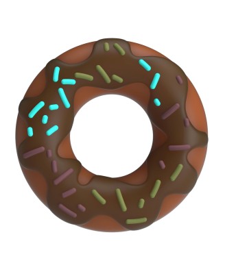 Pretty Love Choco Super Donut Silicone Cock Ring