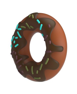 Pretty Love Choco Super Donut Silicone Cock Ring