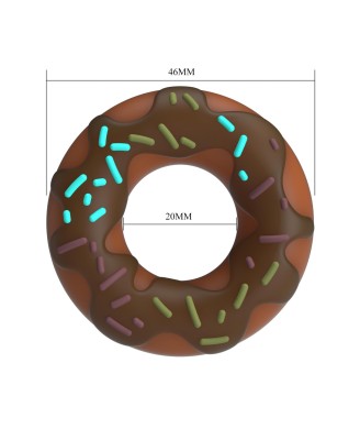Pretty Love Choco Super Donut Silicone Cock Ring