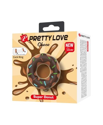 Pretty Love Choco Super Donut Silicone Cock Ring