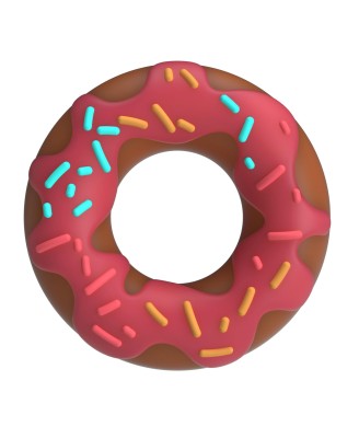 Pretty Love Berry Super Donut Silicone Cock Ring