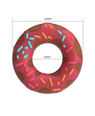 Pretty Love Berry Super Donut Silicone Cock Ring