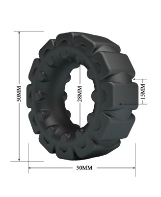Crazy Bull Laiden Super Soft Silicone Cock Ring – Black
