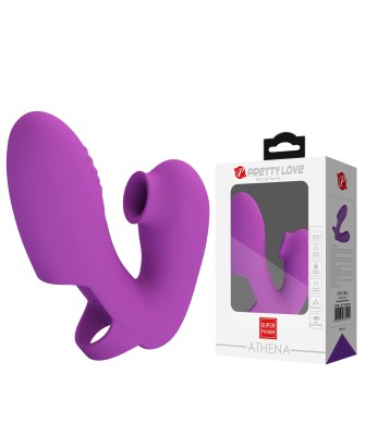 PRETTY LOVE - Super Finger ATHENA Purple, 7 vibration functions 7 tapping functions Memory function