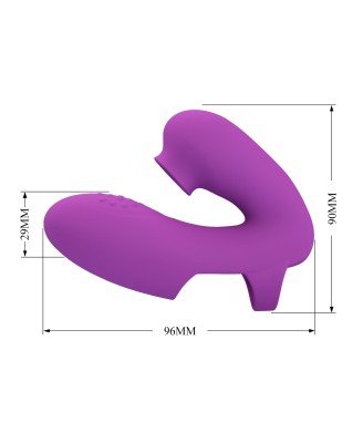 PRETTY LOVE - Super Finger ATHENA Purple, 7 vibration functions 7 tapping functions Memory function