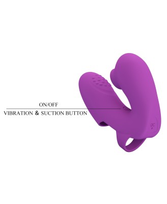 PRETTY LOVE - Super Finger ATHENA Purple, 7 vibration functions 7 tapping functions Memory function