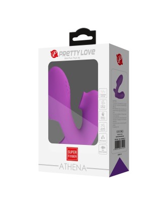 PRETTY LOVE - Super Finger ATHENA Purple, 7 vibration functions 7 tapping functions Memory function