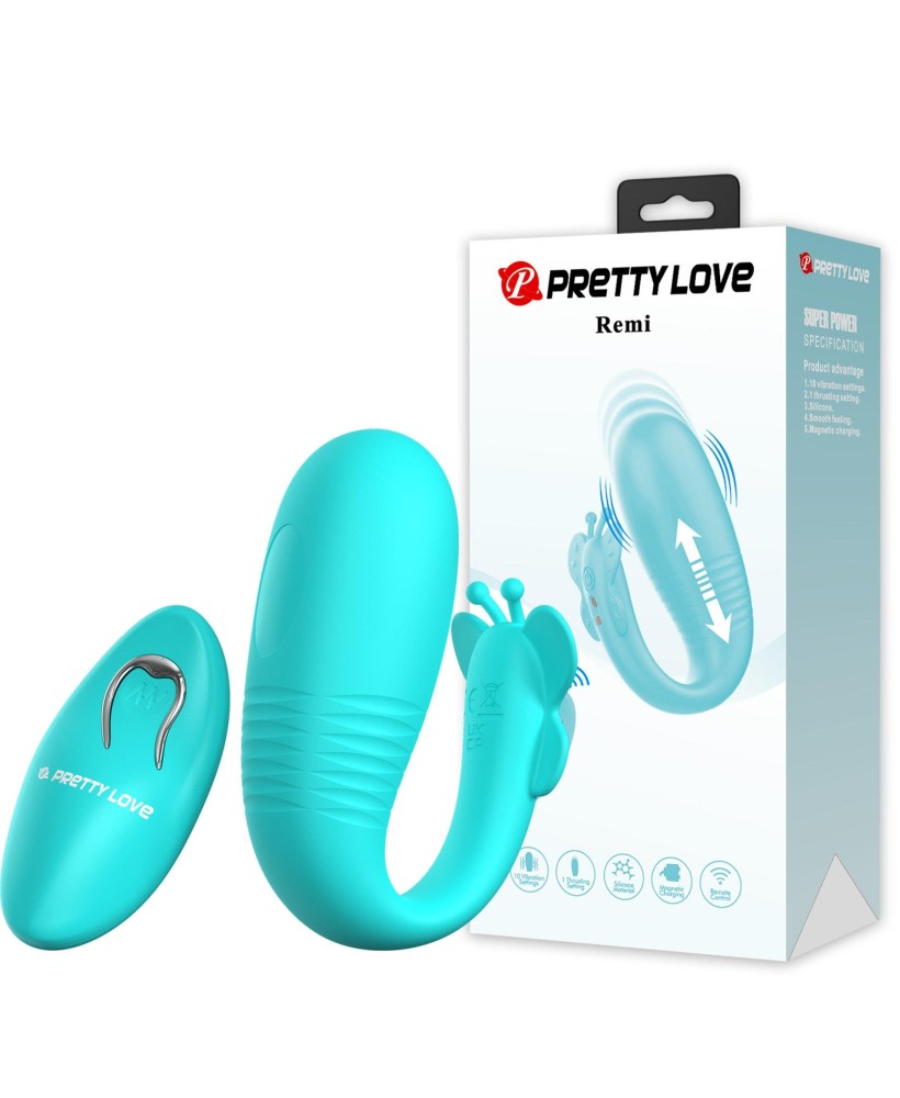 PRETTY LOVE - Remi, 10 vibration functions, Silicone