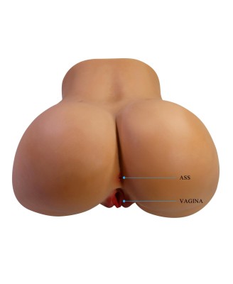 Crazy Bull Briony Realistic Vagina Anal Masturbator with Vibrations – Brown