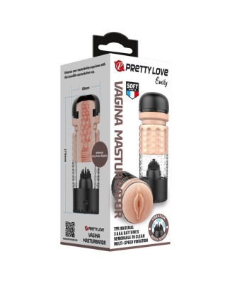 PRETTY LOVE - EMILY Vagina Masturbator Black