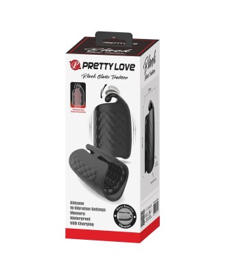 PRETTY LOVE - Black Glans Trainer, 10 vibration functions