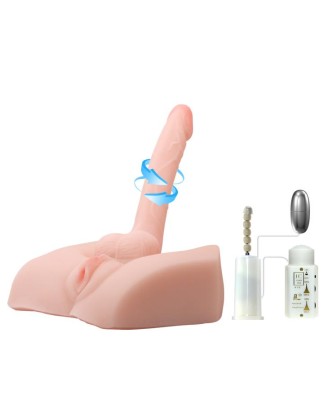 BAILE - Male Cock and Vagina - Manekin Masturbator z Dildo i Wibratorem