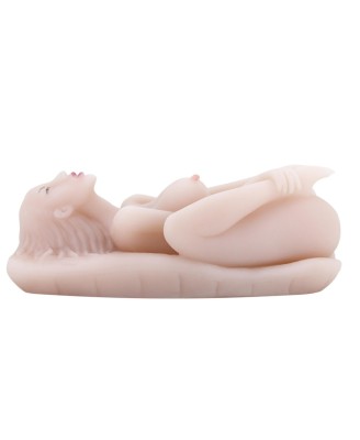 BAILE - Masturbator toy, TPR, double vibrating egg with voice, tighten,shrink 3AAA batteries