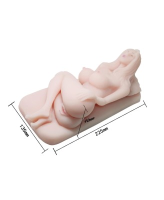 BAILE - Masturbator toy, TPR, double vibrating egg with voice, 3AAA batteries