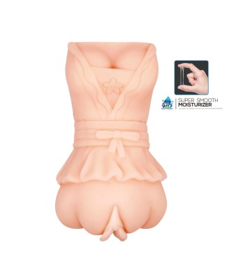 CRAZY BULL - Realistic Vagina Masturbator, Vibration Water lubricant, 3 AAA batteries