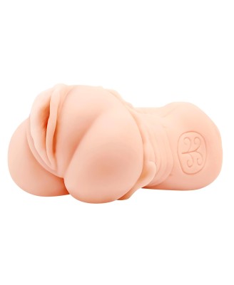 CRAZY BULL - Realistic Vagina Masturbator, Vibration Water lubricant, 3 AAA batteries