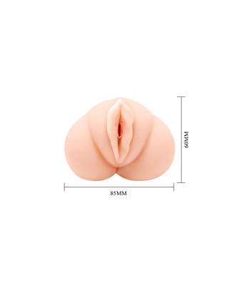 CRAZY BULL - Realistic Vagina Masturbator, Vibration Water lubricant, 3 AAA batteries