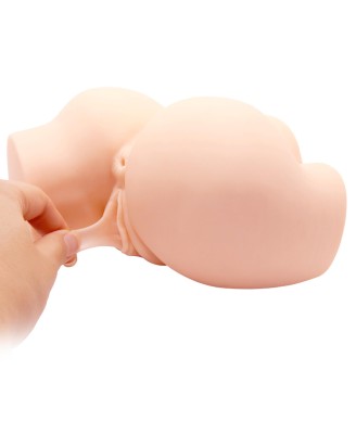 CRAZY BULL- THE REALISTIC Vagina And Anal, Vibration Double holes
