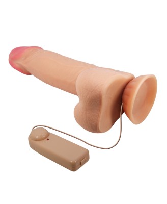 BAILE - Sliding Skin 8,5'' Flesh Vibration Bendable Suction base TPR ABS