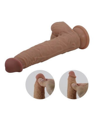 PRETTY LOVE - Jonathan 8,3'' Light Brown, 3 vibration functions Thrusting Wireless remote control