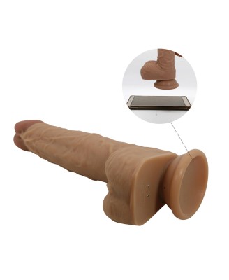 PRETTY LOVE - Jonathan 8,3'' Light Brown, 3 vibration functions Thrusting Wireless remote control