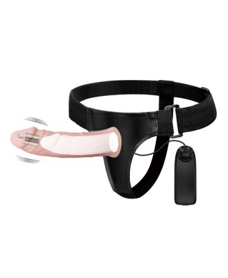 BAILE - Vibrating Hollow Strap-on - Uprząż Strapon z Dildo