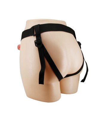 PRETTY LOVE - Mavis Flesh, Universal Strap-On Harness, Dildo 7.4'' TPR