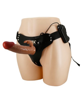 PRETTY LOVE - Marion, Universal Strap-On Harness, Dildo 7.4''TPR, multi-speed vibration