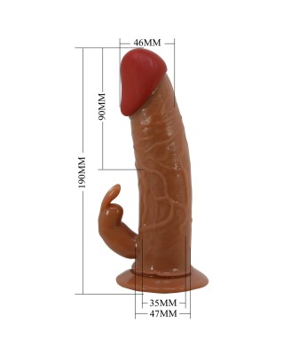 PRETTY LOVE - Marion, Universal Strap-On Harness, Dildo 7.4''TPR, multi-speed vibration