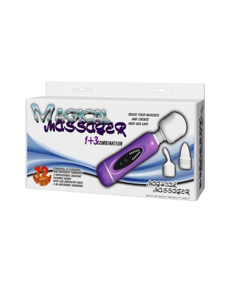 BAILE- MAGICAL MASSAGER,1+3 combination, 12 vibration functions