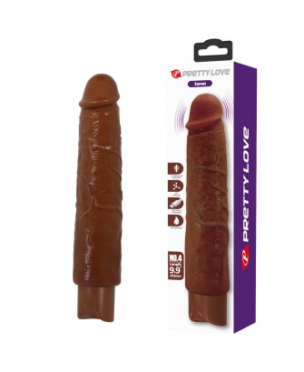 Pretty Love Soren Realistic Vibrating Dildo (Brown Edition)