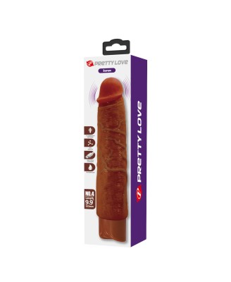 Pretty Love Soren Realistic Vibrating Dildo (Brown Edition)