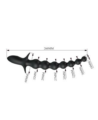 Pretty Love Dedron 10" Vibrating Anal Beads