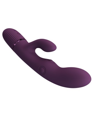 Pretty Love Zach Purple – Four-Sided Thumping Rabbit Vibrator