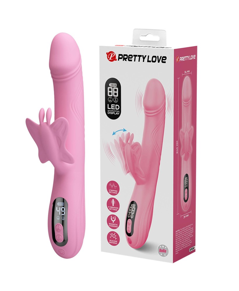 Pretty Love Bella Pink – Butterfly Rabbit Vibrator