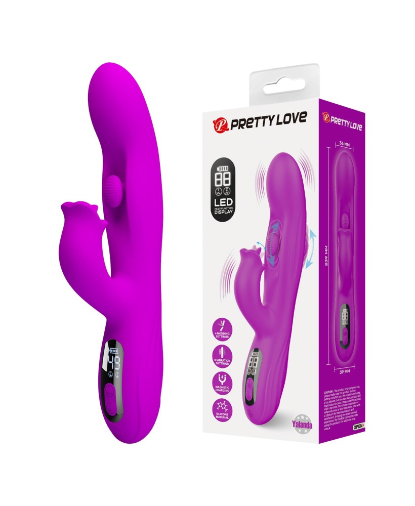 Pretty Love Yalanda Purple – Nodding Rabbit Vibrator