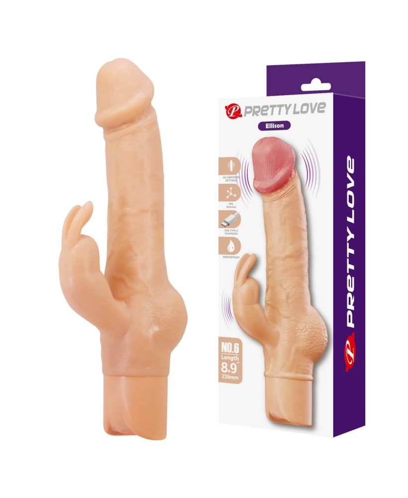 Pretty Love Ellison Flesh – Rabbit Realistic Vibrator