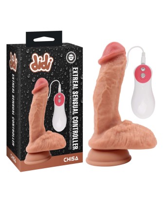 Extreal Sensual Controller Vibrating Dildo Flesh