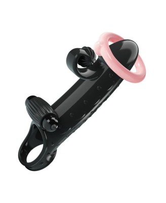 PRETTY LOVE - ROMANCE - VIBRATING PENIS SLEEVE BLACK