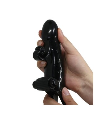 PRETTY LOVE - ROMANCE - VIBRATING PENIS SLEEVE BLACK