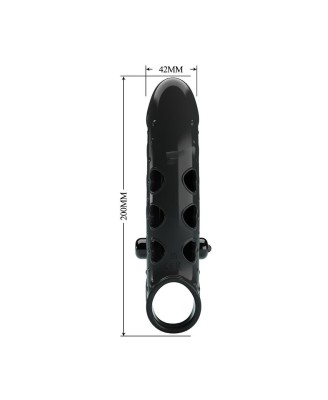 PRETTY LOVE - ROMANCE - VIBRATING PENIS SLEEVE BLACK