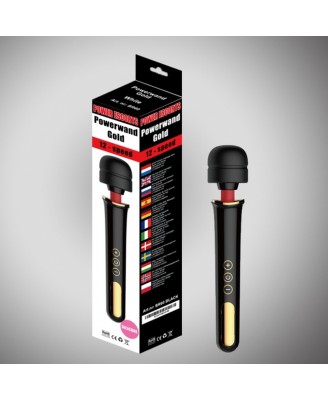 Powerwand gold black big size wand massager 12 speed rech