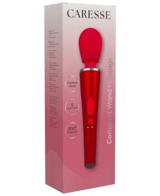 Caresse Compact Wand Massager red